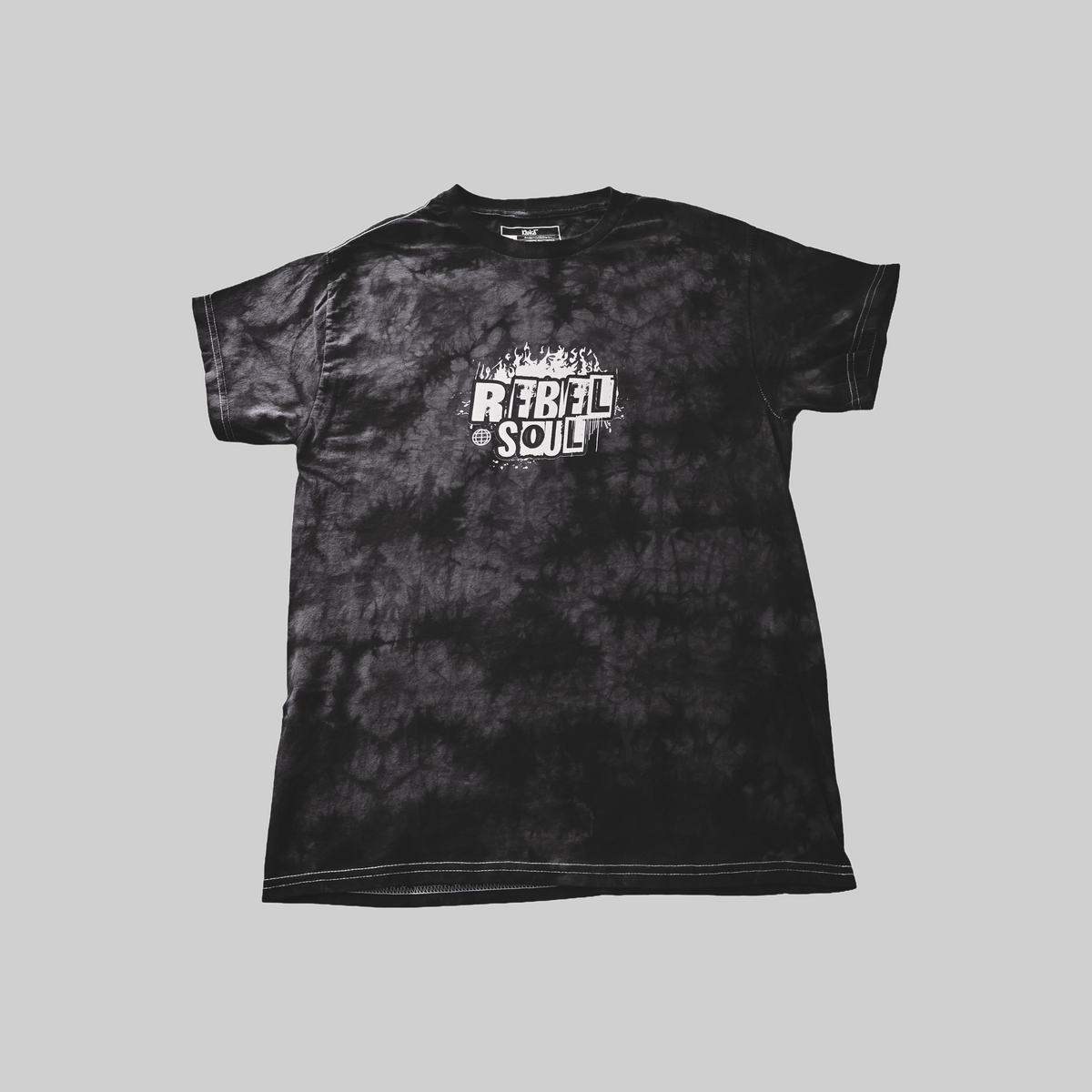 Rebel Soul Crystal Tie-Dye Cotton Graphic T-Shirt